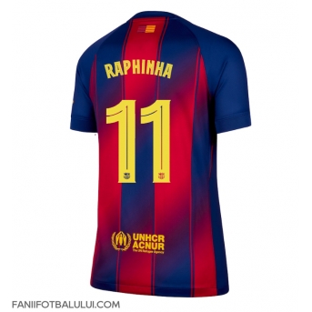 Barcelona Raphinha Belloli #11 Tricou Fotbal Replică 2025-26 Femei Acasa